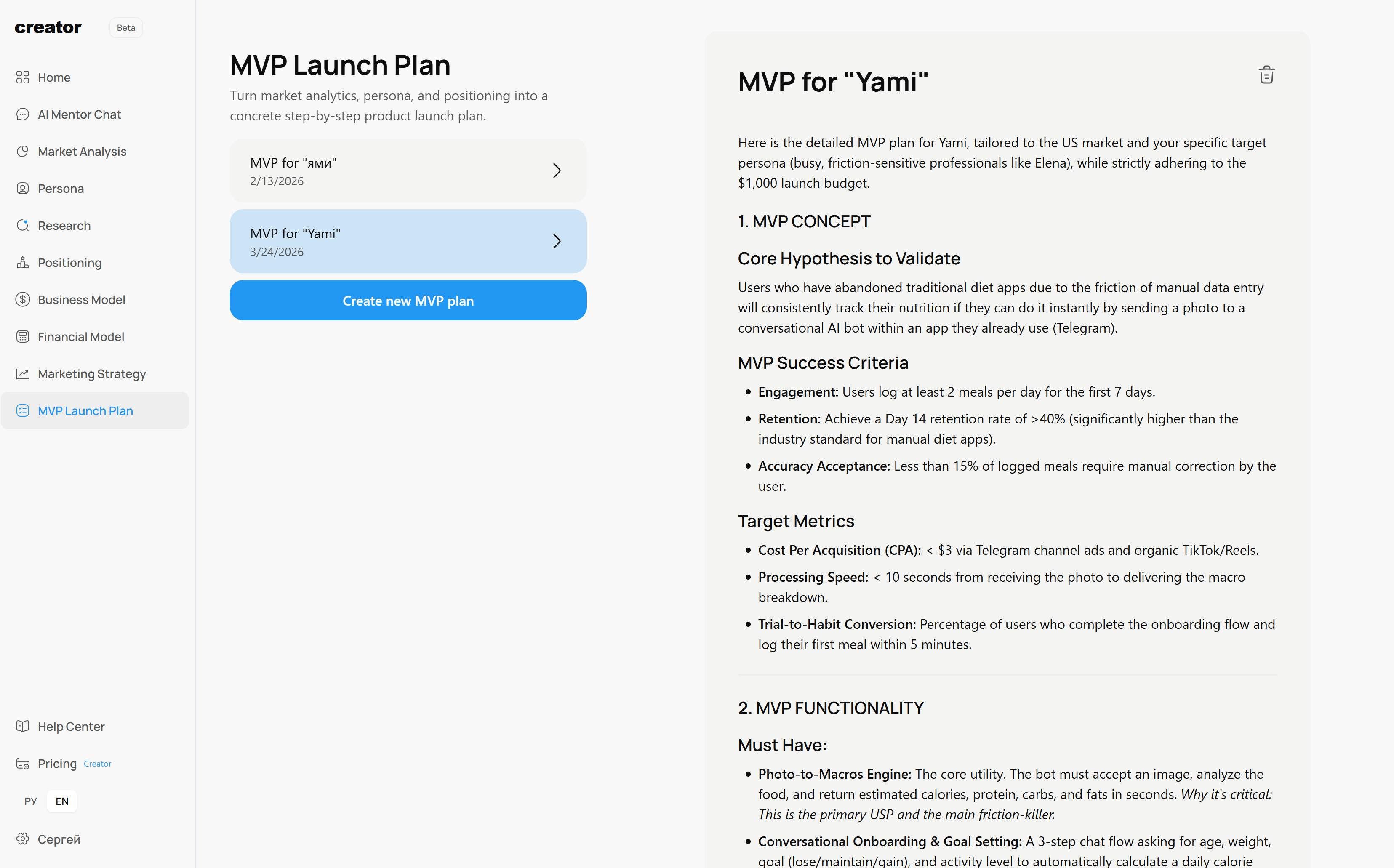 Step-by-step MVP launch plan with budget, timelines and weekly task list